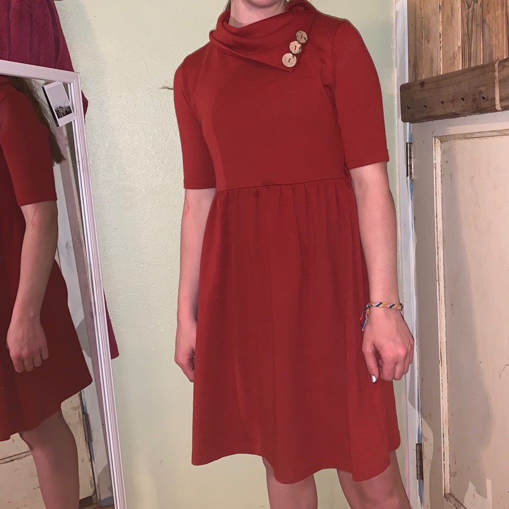 🦋 Sweater Weather Boho/Moden Vintage Dress - Picture 5 of 6